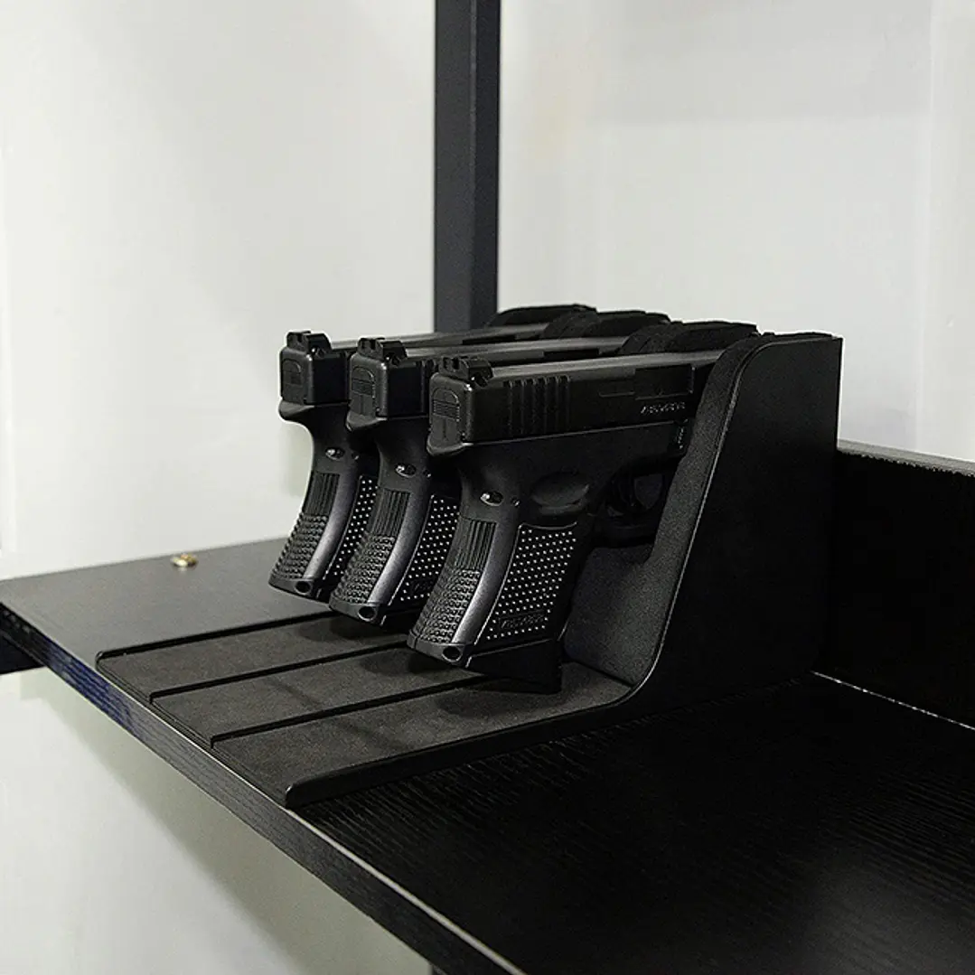 Soporte arma pistola de Escritorio x 3 slots (Polimero) 2