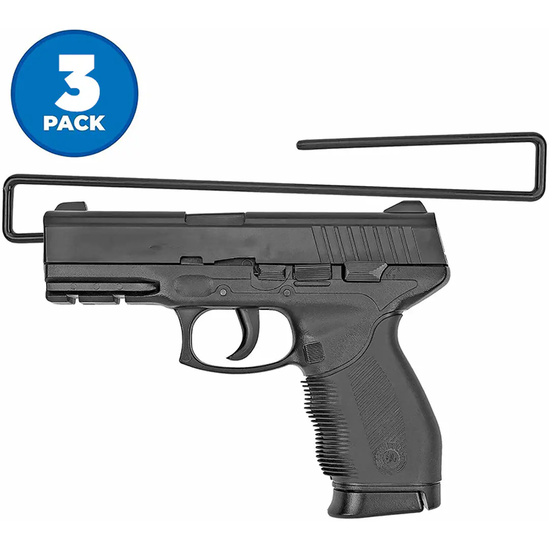Soporte arma pistola Colgante Percha x 3 und (Metalico) 4