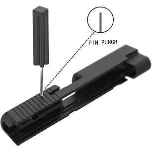 Herramienta Desarme Guion y Cargador Pistola Glock - 3 Piezas