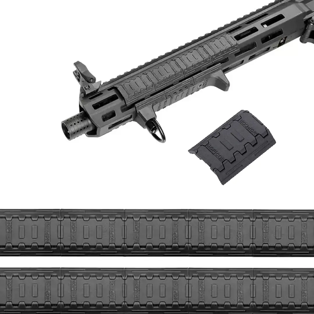 Protectores Cubre Riel M-Lok - Pack x 12 und Negro 2