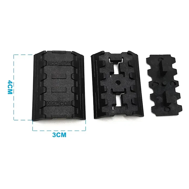 Protectores Cubre Riel M-Lok - Pack x 12 und Negro 3