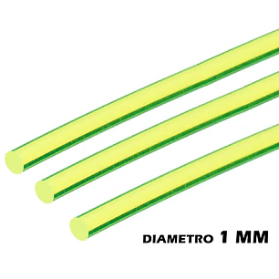 Fibra Optica para tiro 1 mm Verde (50 cms)