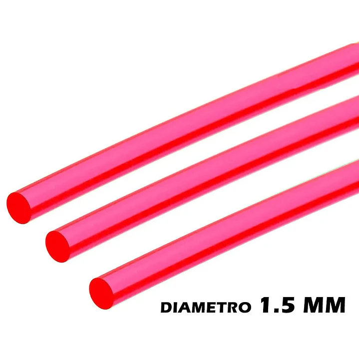 Fibra Optica para tiro 1.5 mm Rojo (50 cms) 1