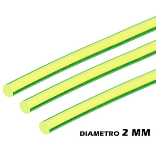 Fibra Optica para tiro 2 mm Verde (50 cms)