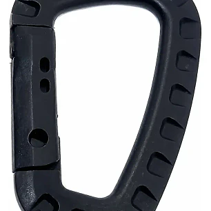 Mosquetones Plasticos Polimero - Pack x 5 und Negro