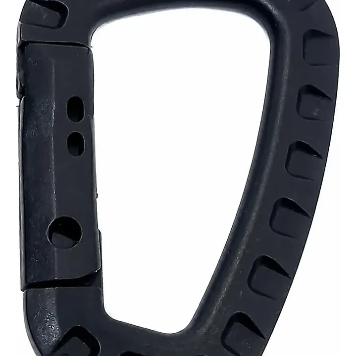 Mosquetones Plasticos Polimero - Pack x 5 und Negro 2