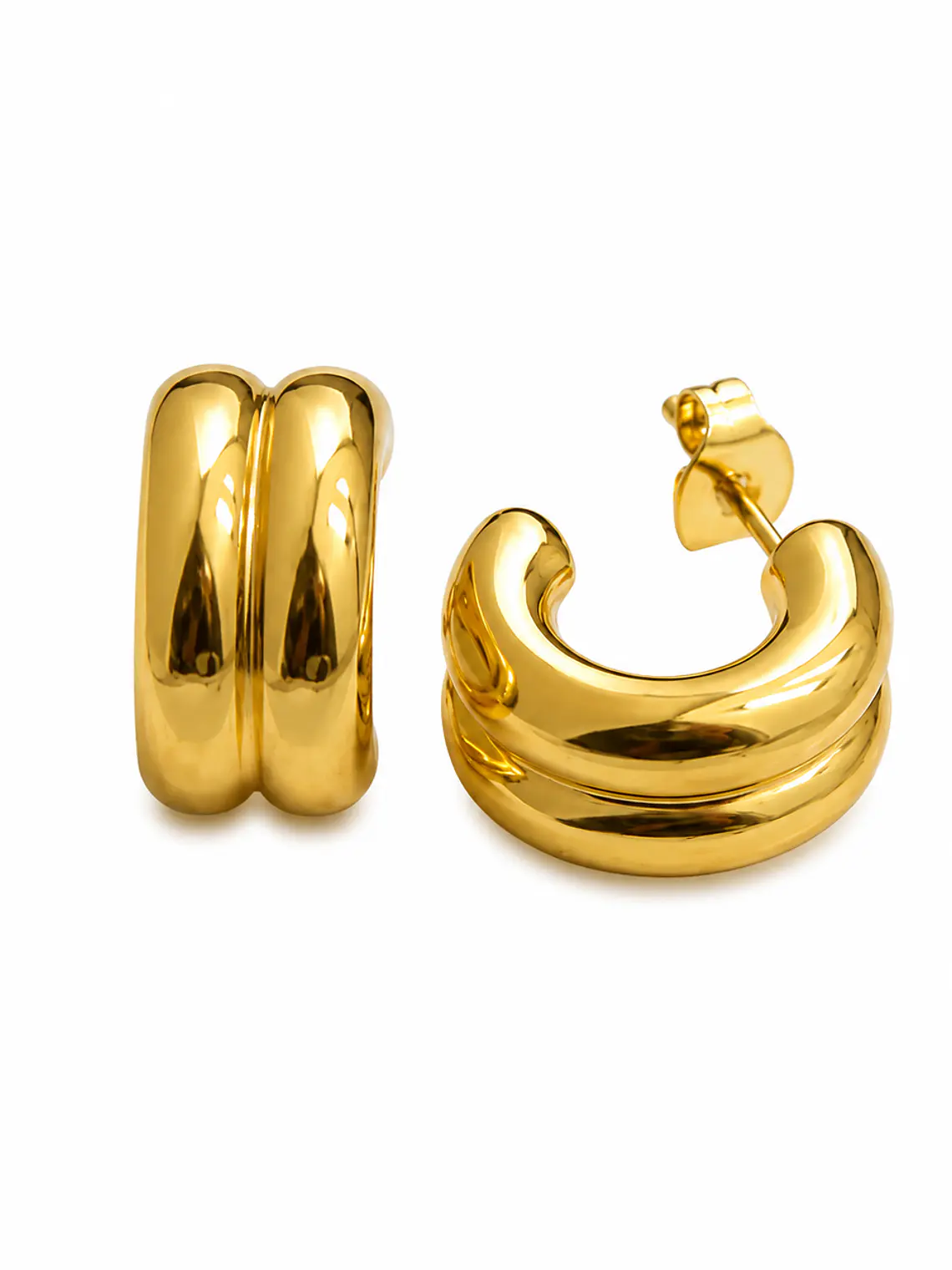 Brincos Golden Curve 1