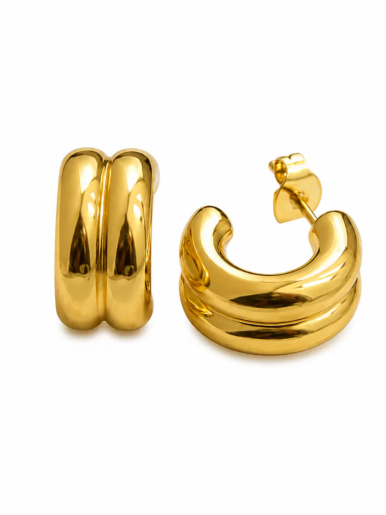 Brincos Golden Curve 1
