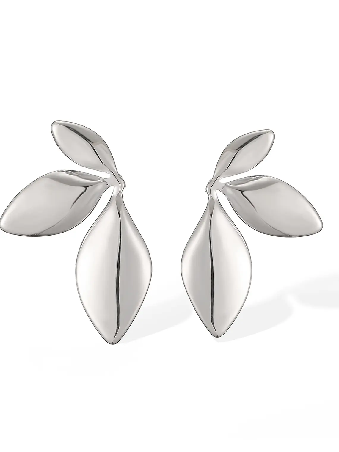 Brincos Silver Petal 1