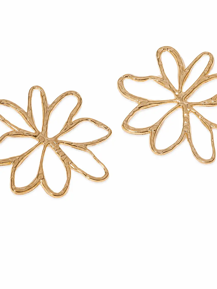Brincos Golden Flower 1