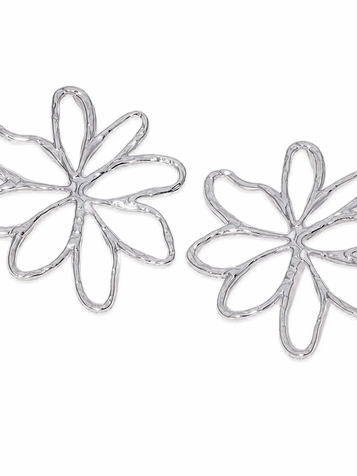 Brincos Silver Flower 1