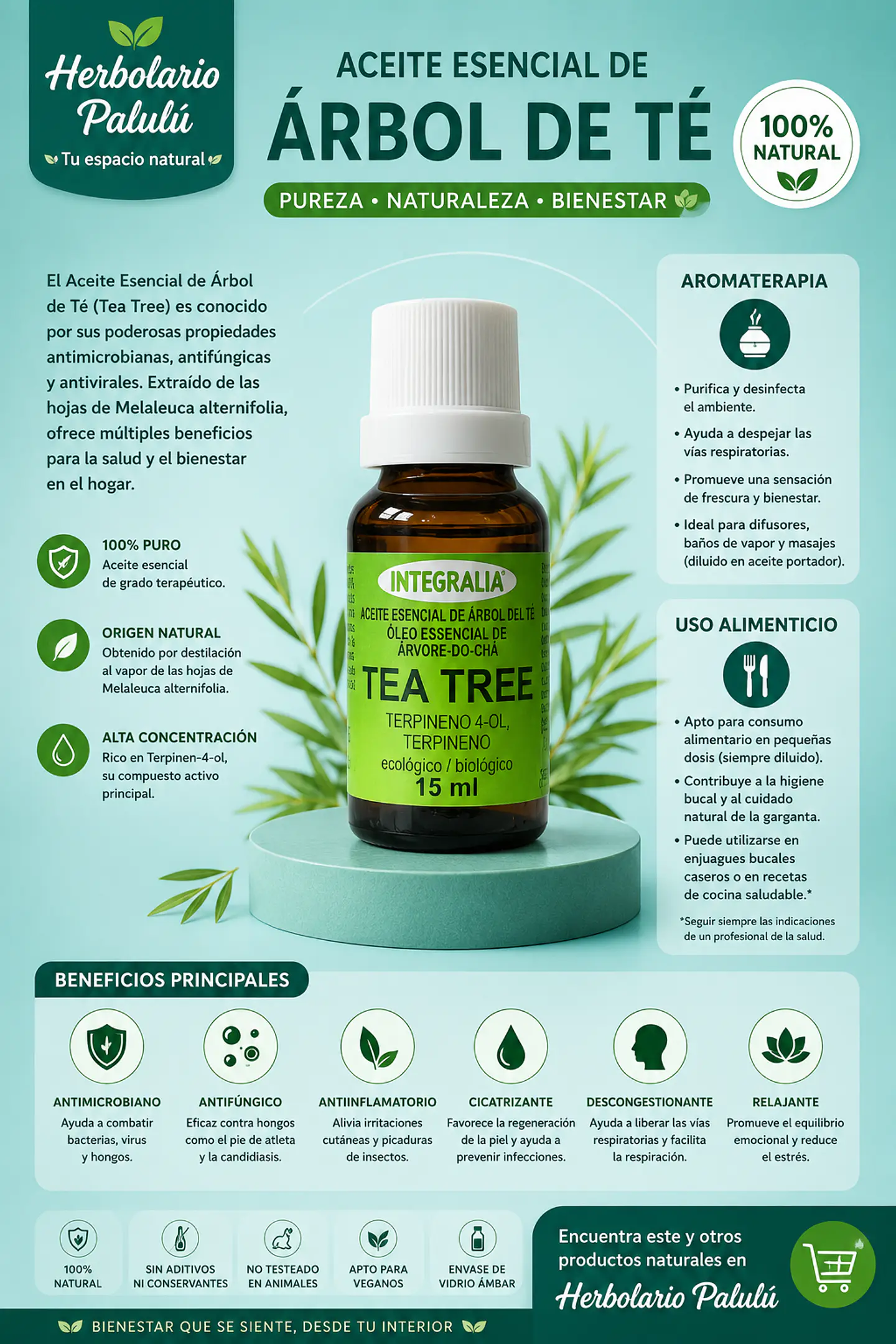 Aceite Esencial Árbol de Té 1