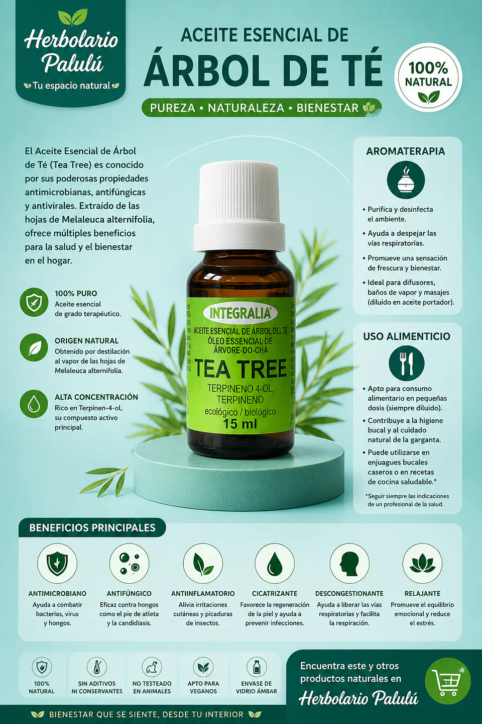 Aceite Esencial Árbol de Té 1