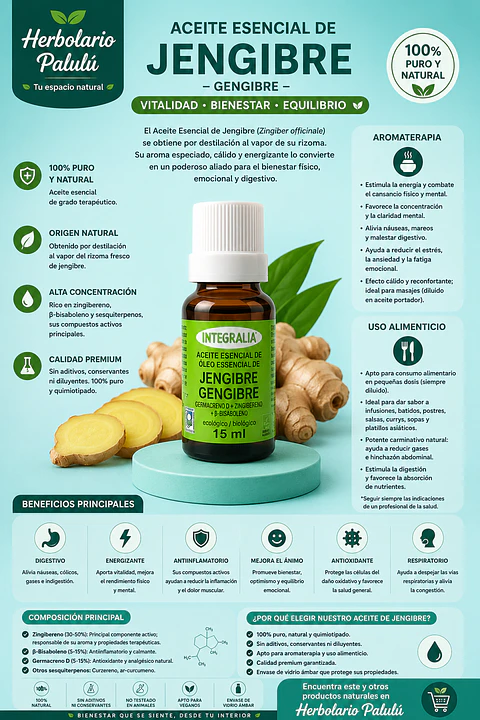 Aceite Esencial Jengibre