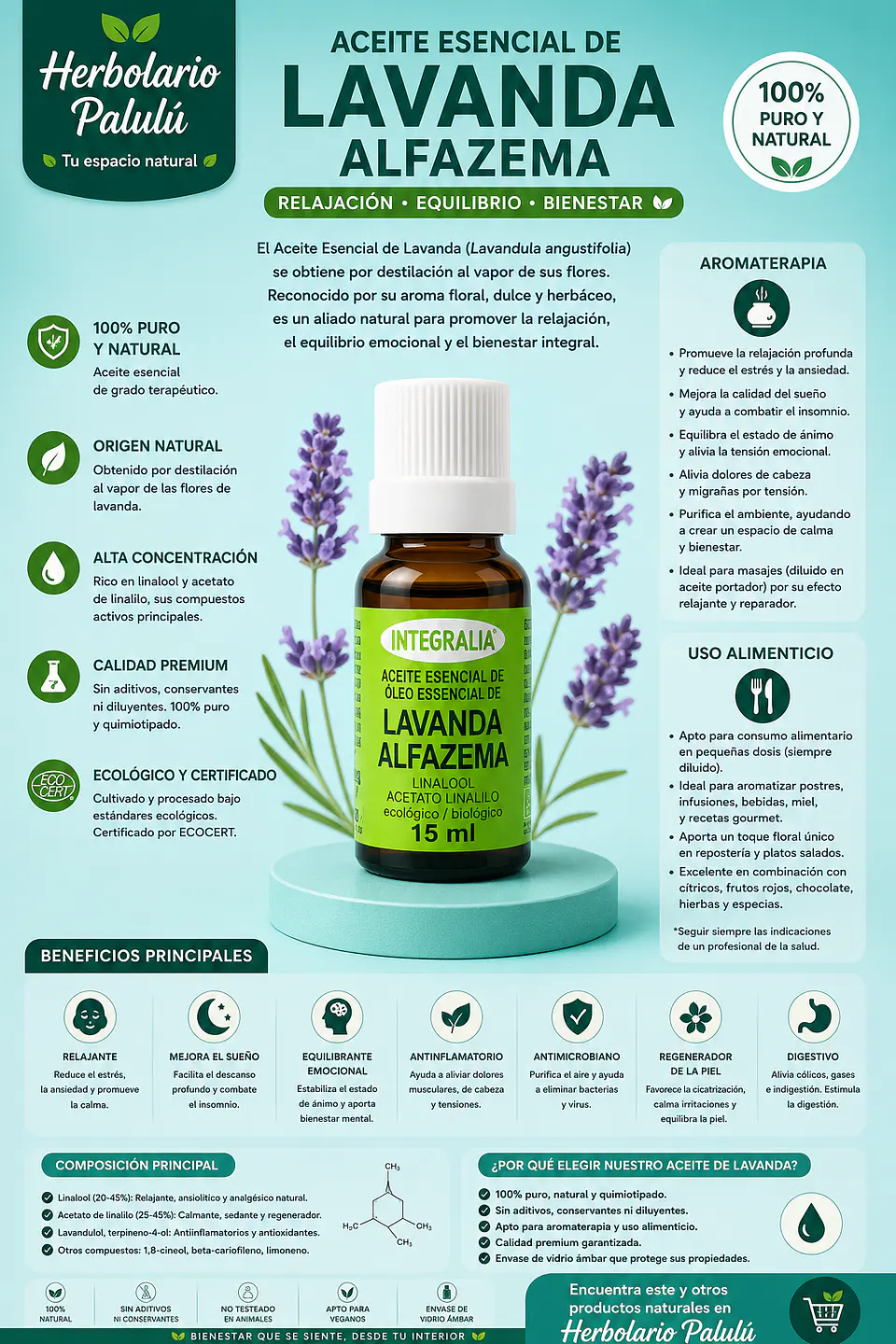 Aceite Esencial Lavanda 1