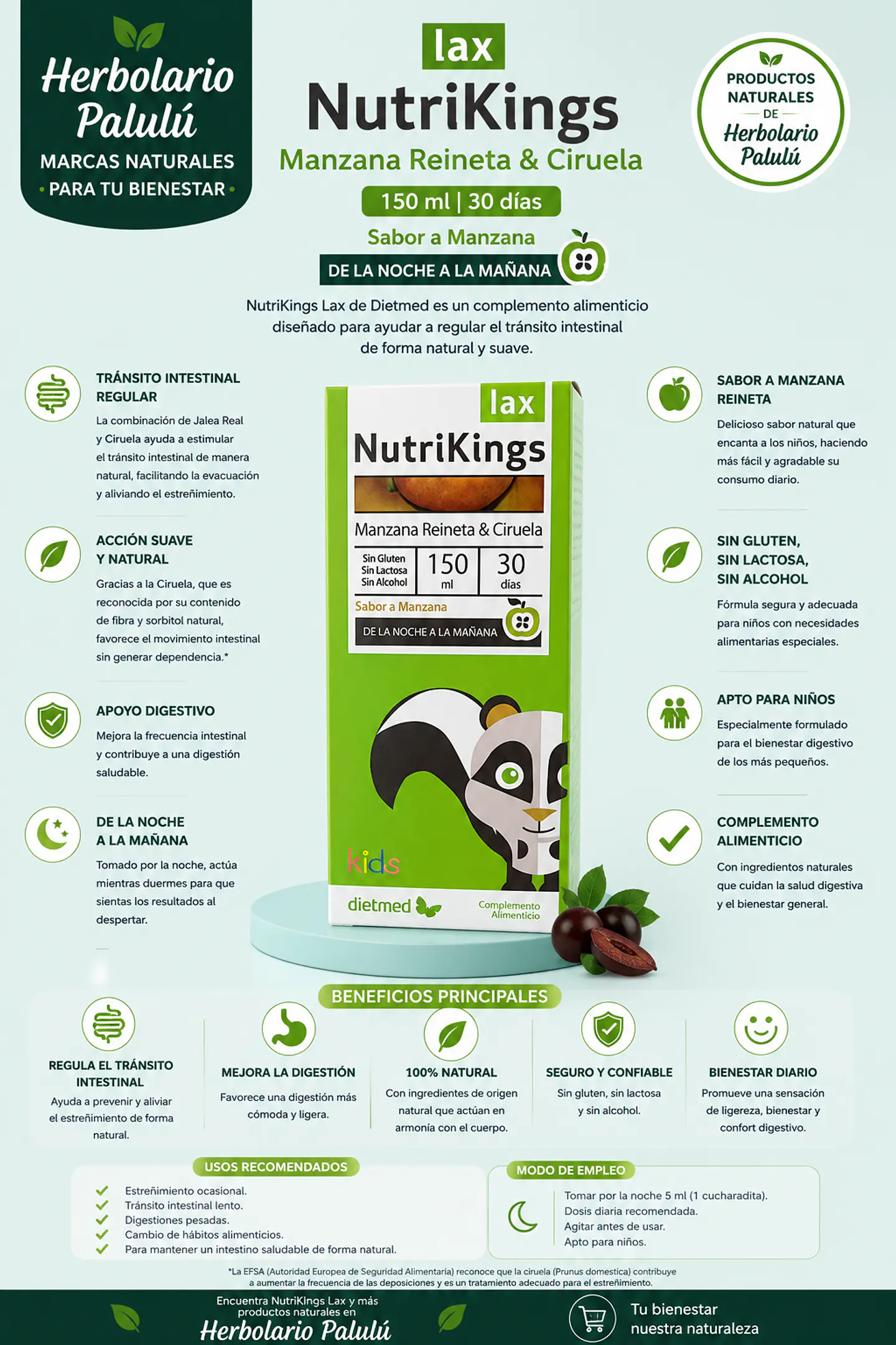 NutriKings lax Jarabe 150 ml 1