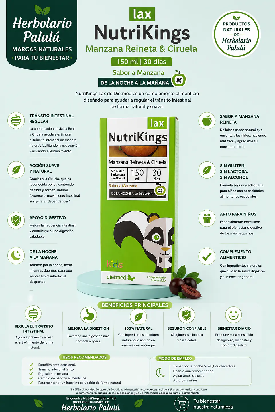 NutriKings lax Jarabe 150 ml 1