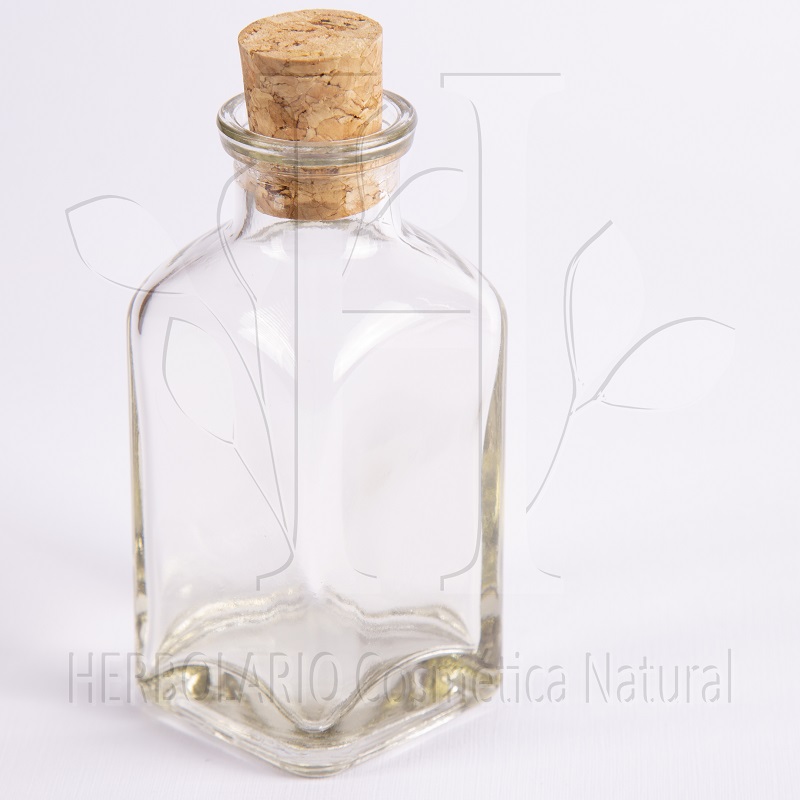 Botella Corcho Cuadrada 50 ml | Herbolario Cosmética Consciente