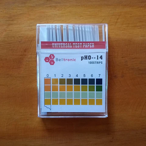 Tiras medir pH rango 0 a 14 - 100 tiras