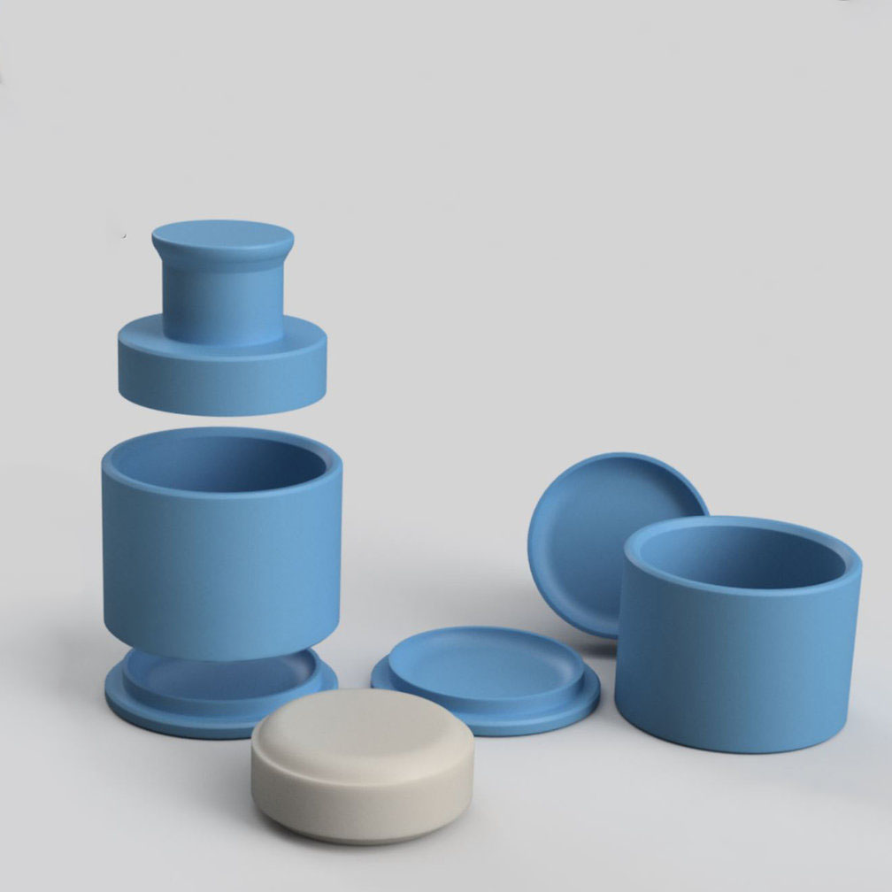 Prensa shampoo sólido circular