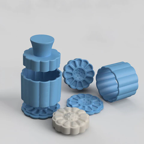 Prensa shampoo sólido Flor