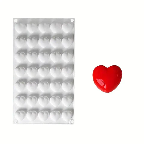 Molde 11 Mini corazones 3D 