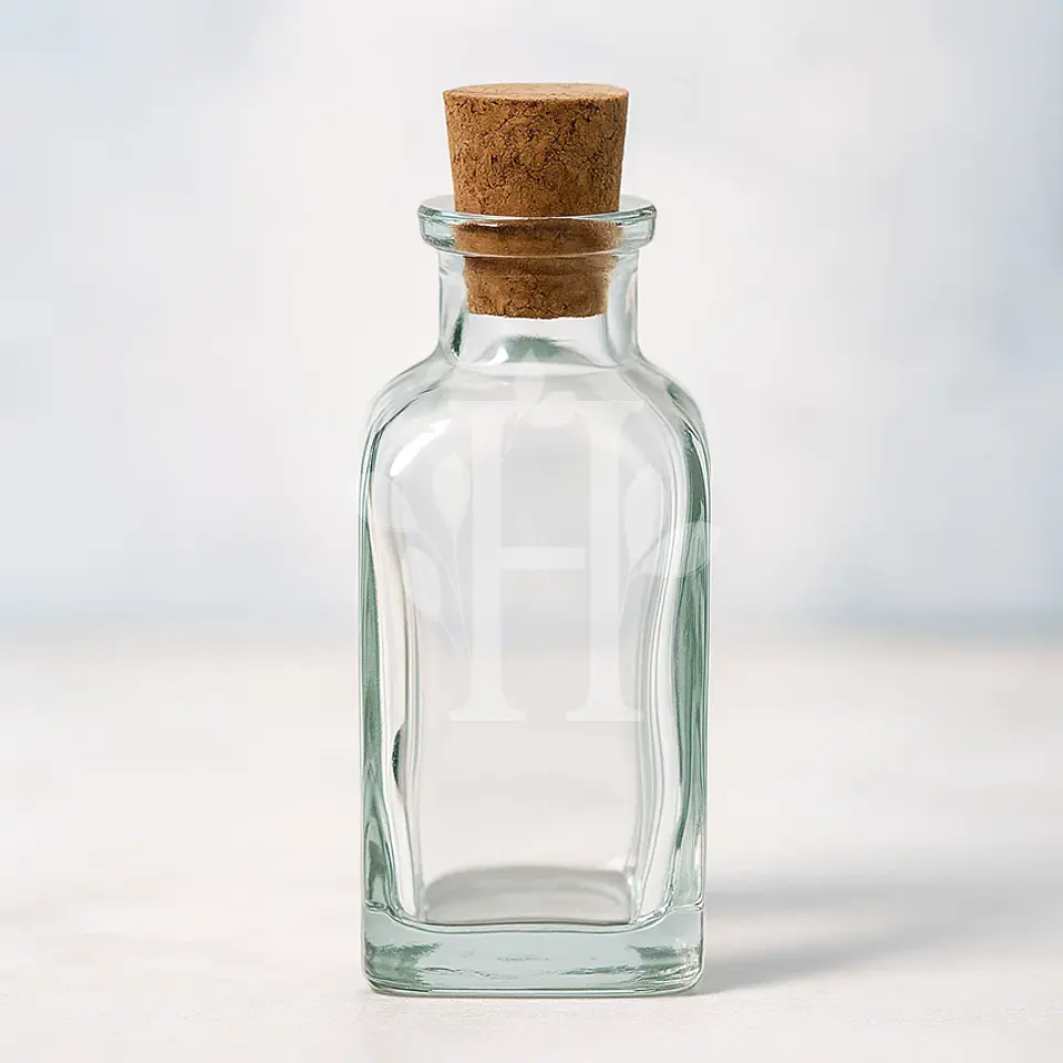 Botella Corcho Cuadrada 50 ml  1