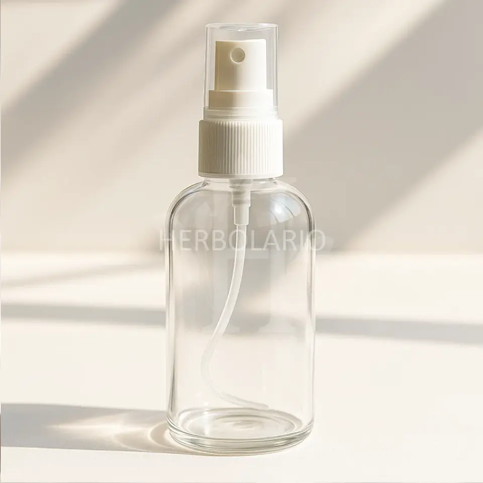 Barril pet 70 ml natural bomba Spray Blanca 1