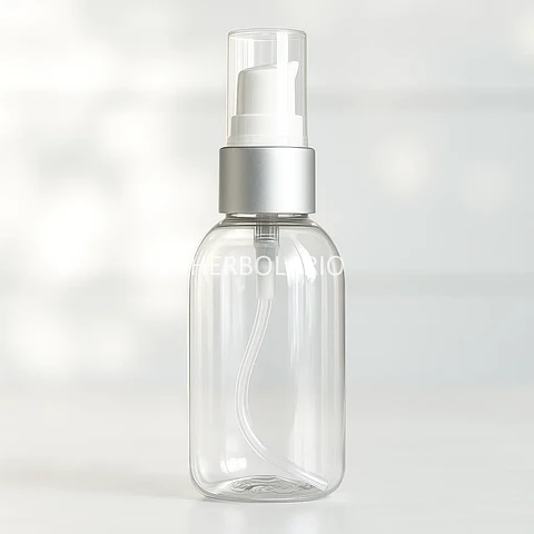 Barril pet 70 ml natural bomba Tratamiento Plata Mate