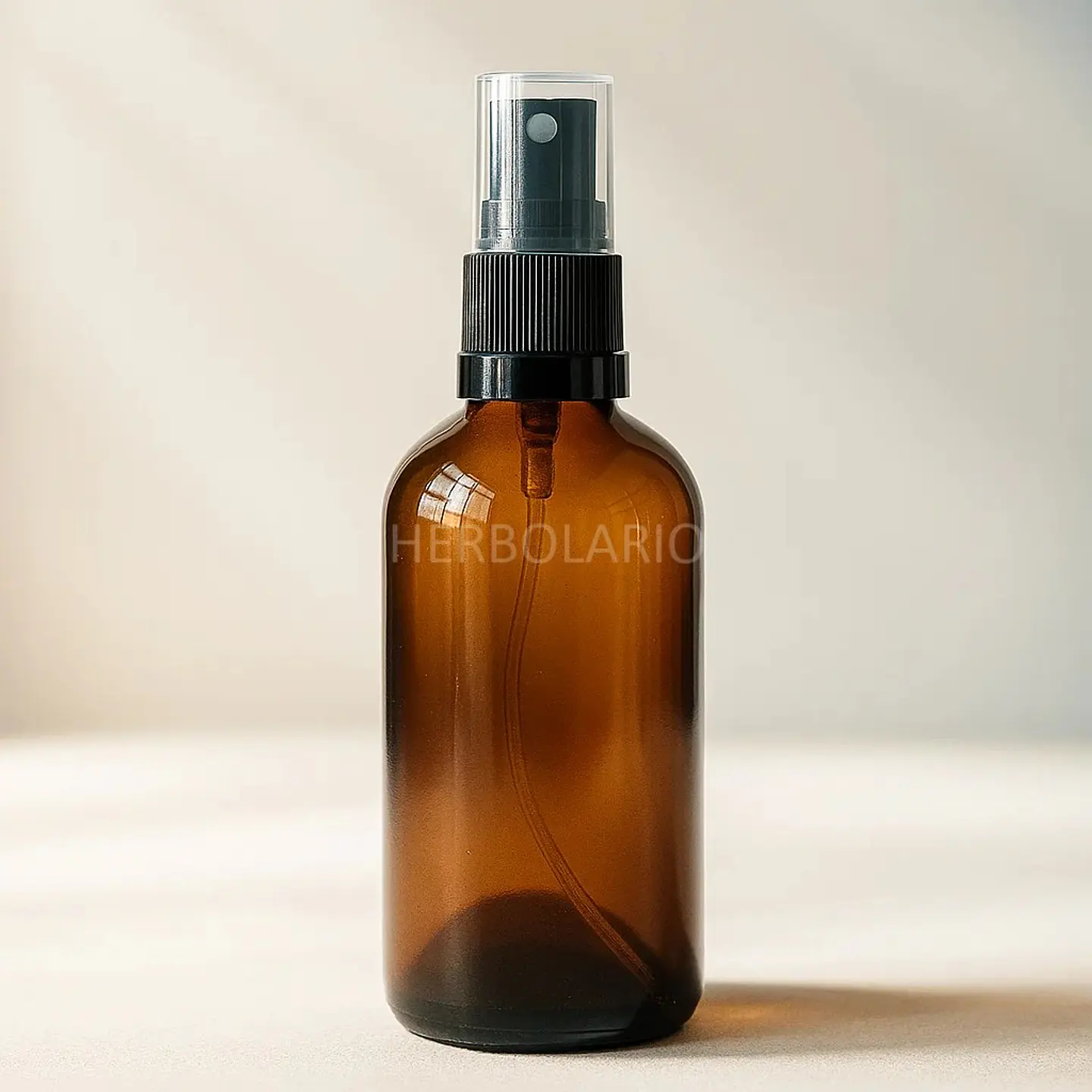 Botella Fresia ámbar spray negro 1