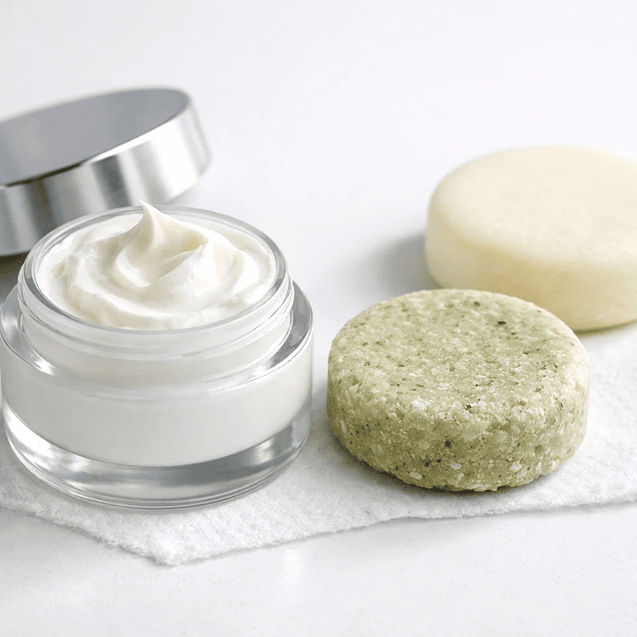 Cosmética sólida inicial (sin plástico) - Cremas y emulsiones básicas (rostro/cuerpo) 1