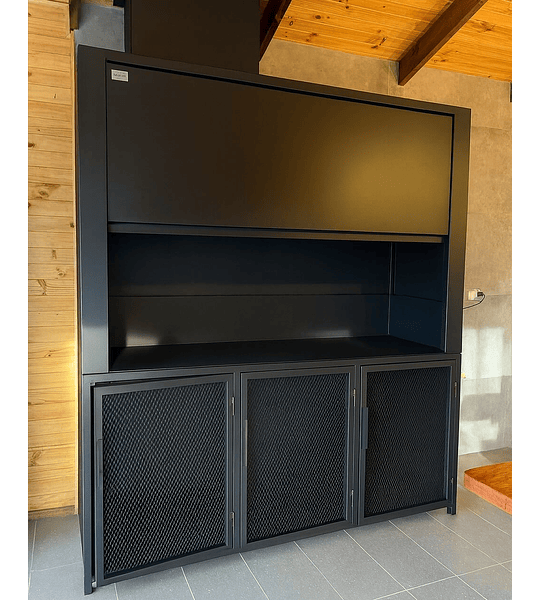 Quincho Modular Cero Humo Puerta Guillotina  - 