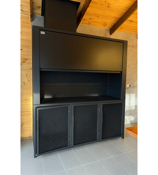 Quincho Modular Cero Humo Puerta Guillotina  - 