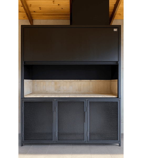 Quincho Modular Cero Humo Puerta Guillotina  - 