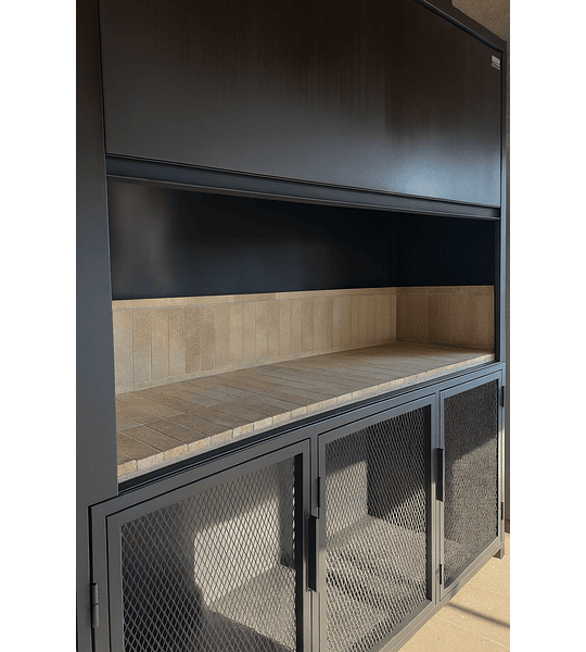 Quincho Modular Cero Humo Puerta Guillotina  - 