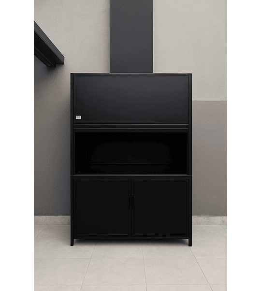 Quincho Modular Puerta Guillotina Cero Humo - 