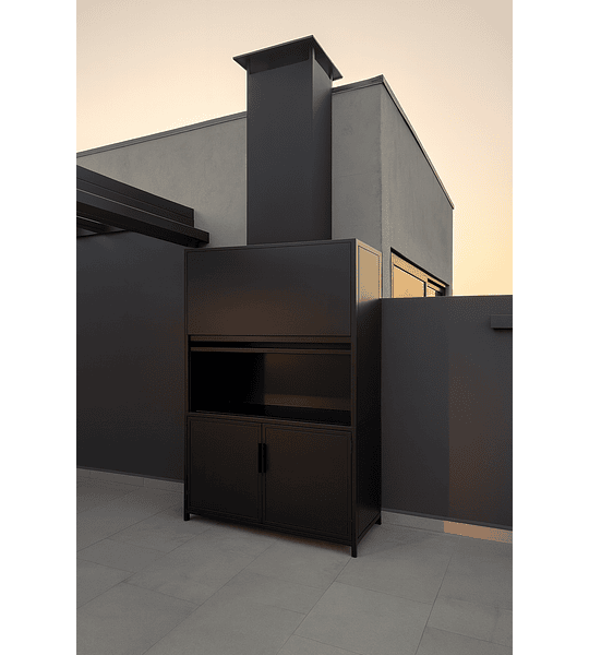 Quincho Modular Puerta Guillotina Cero Humo - 