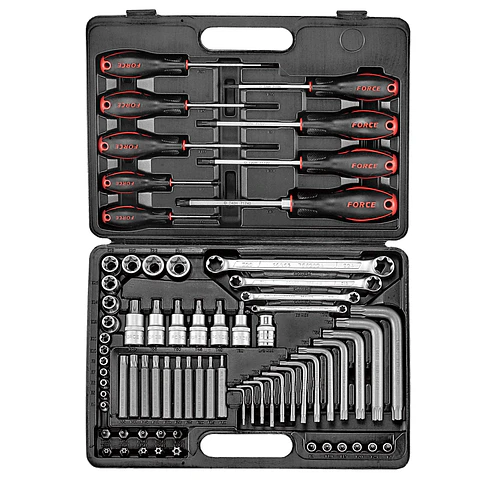 Juego de Dados y Llaves Torx - 73 piezas
