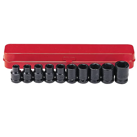 Juego de Dados 1/2" de Impacto en pulgadas - 10 piezas 