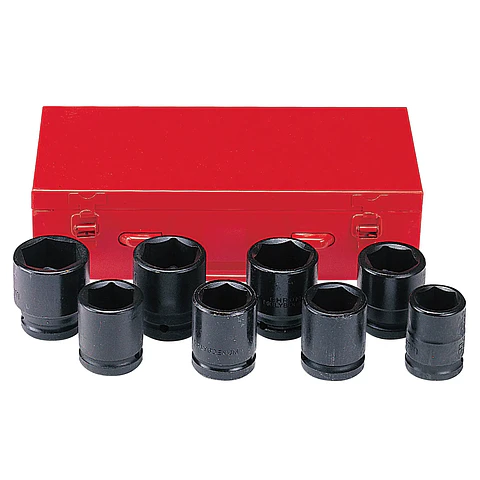 Juego de Dados 3/4" de Impacto en pulgadas - 8 piezas