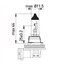 Ampolleta H11  12V  55W - Miniatura 2