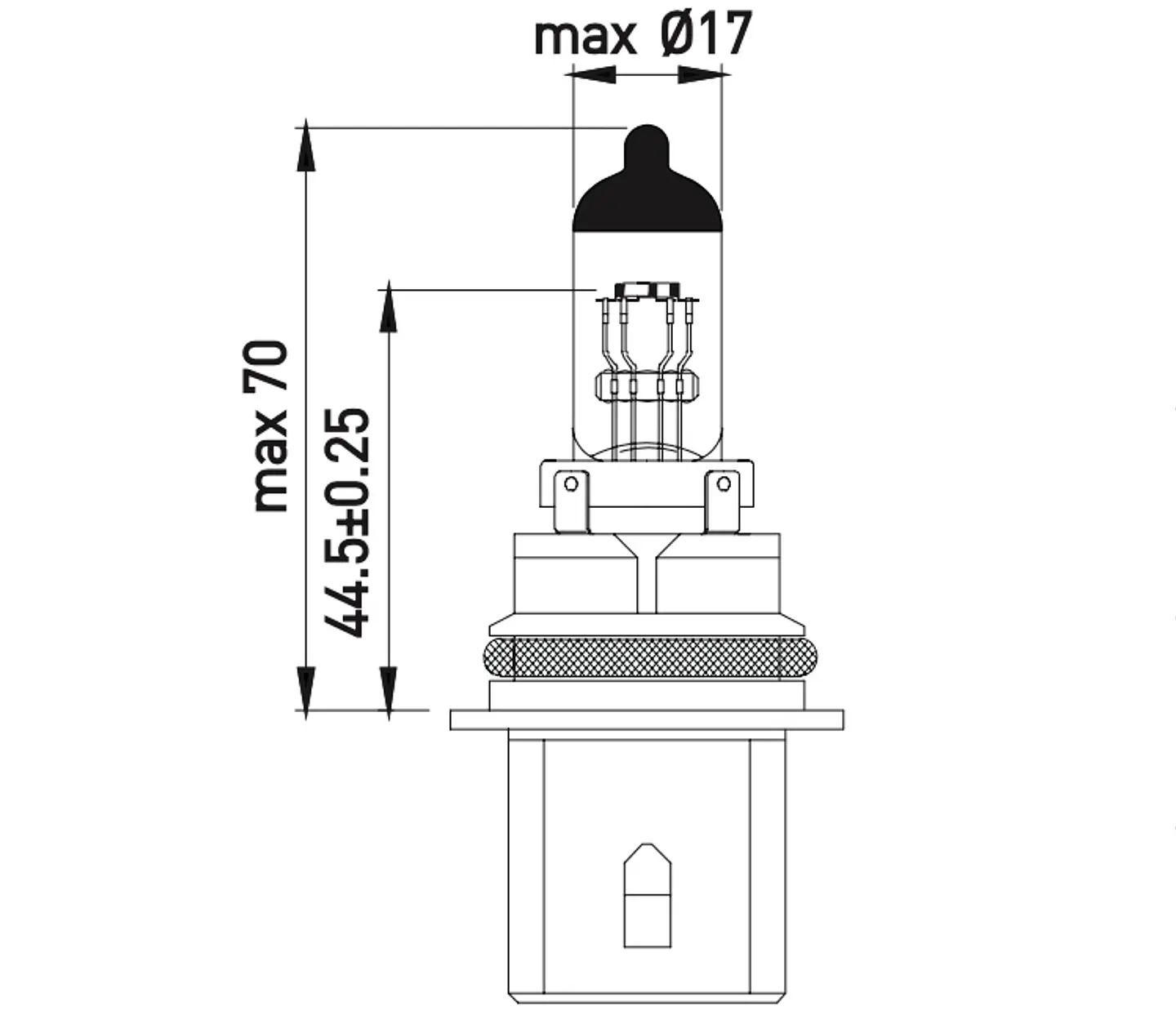 Ampolleta HB1 (9004)  12V  65/45W 2