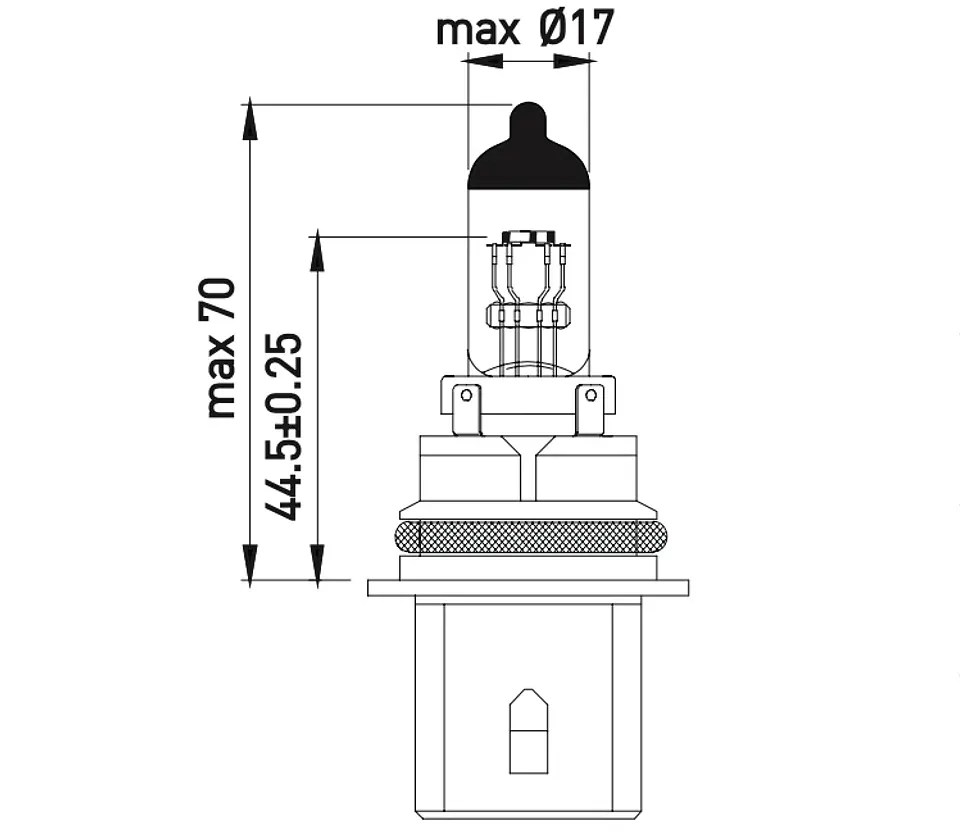 Ampolleta HB1 (9004)  12V  65/45W 2