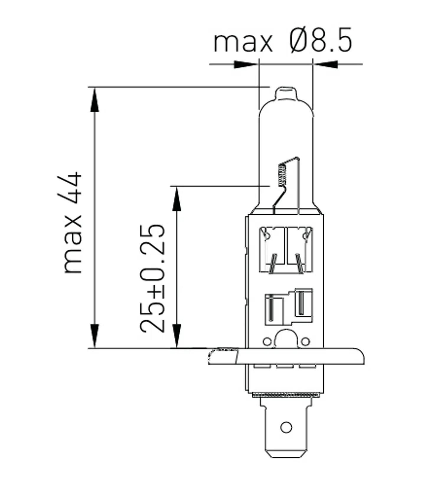 Ampolleta H1  12V  55W 2