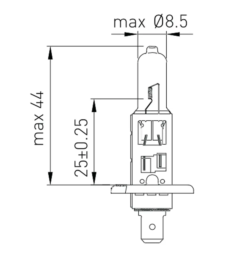Ampolleta H1  12V  55W 2