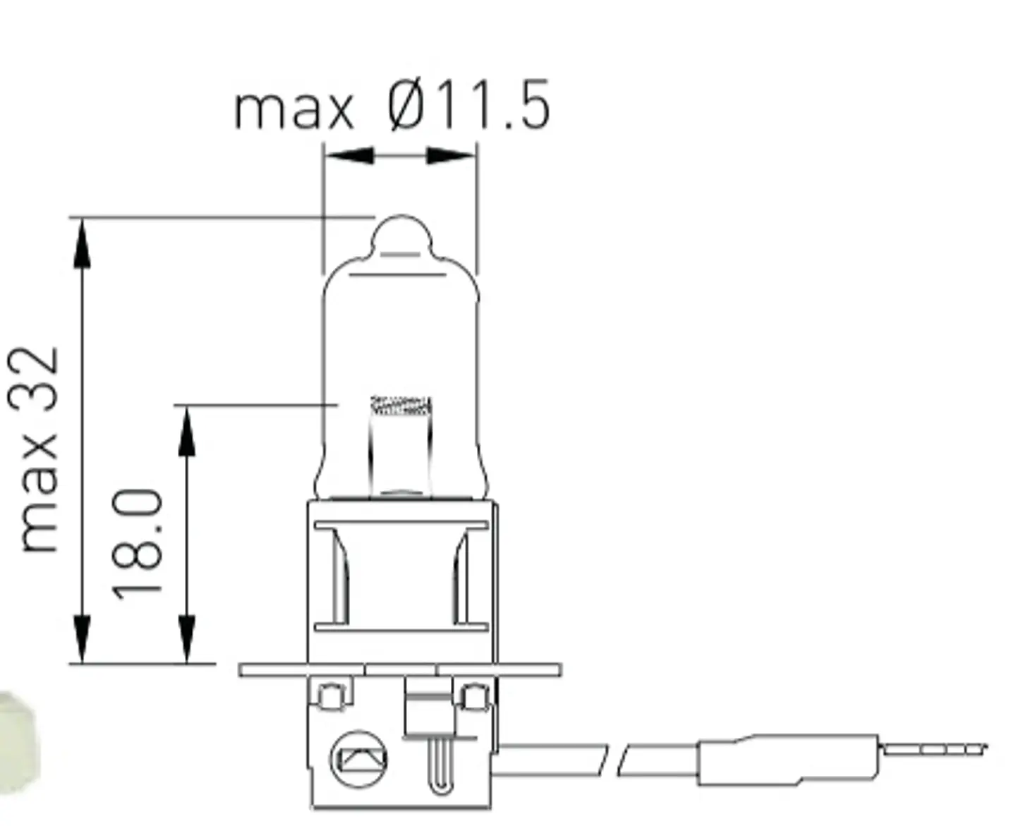 Ampolleta H3  12V  55W 2