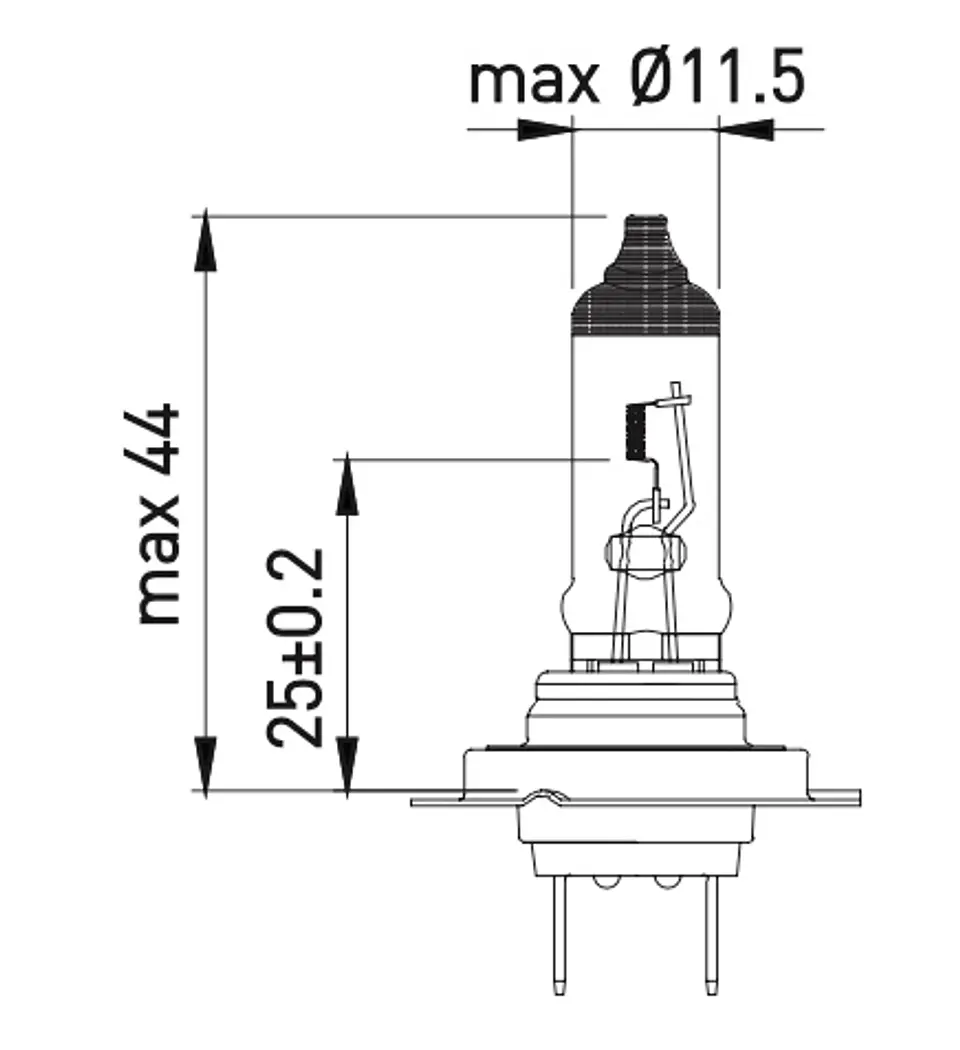 Ampolleta H7  12V  55W 2