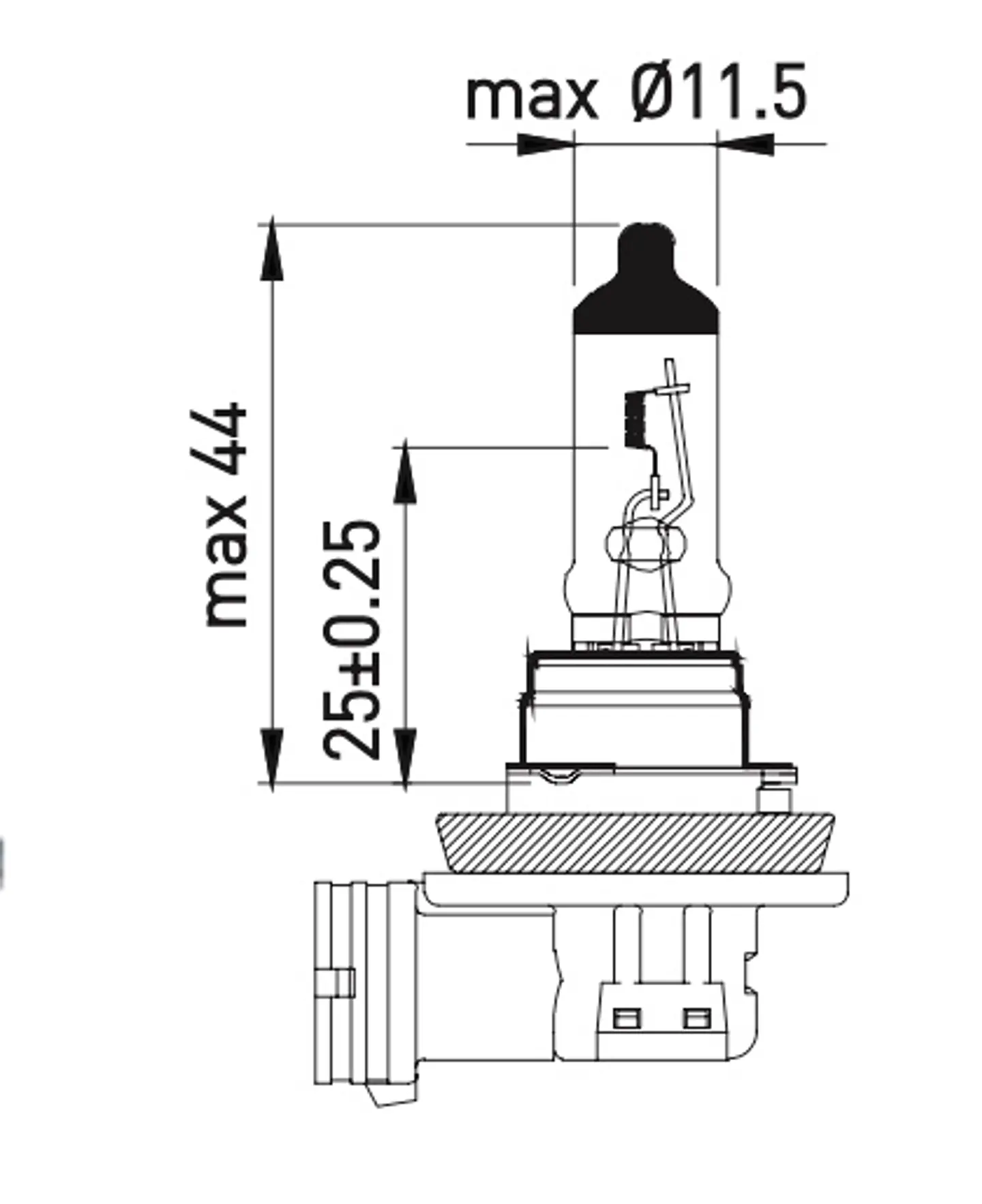 Ampolleta H8  12V  35W 2