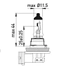 Ampolleta H8  12V  35W - Miniatura 2