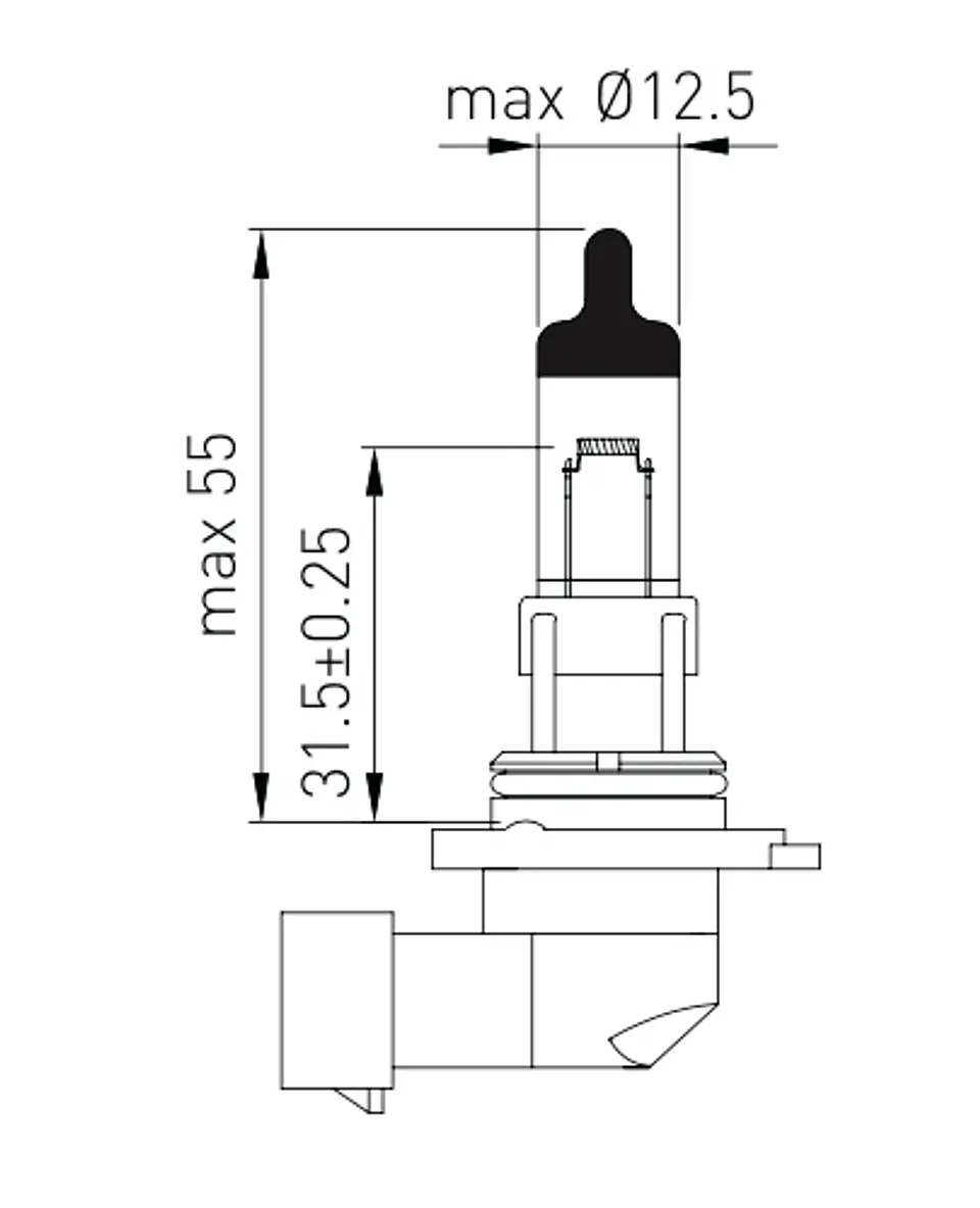 Ampolleta H12  12V  53W 2